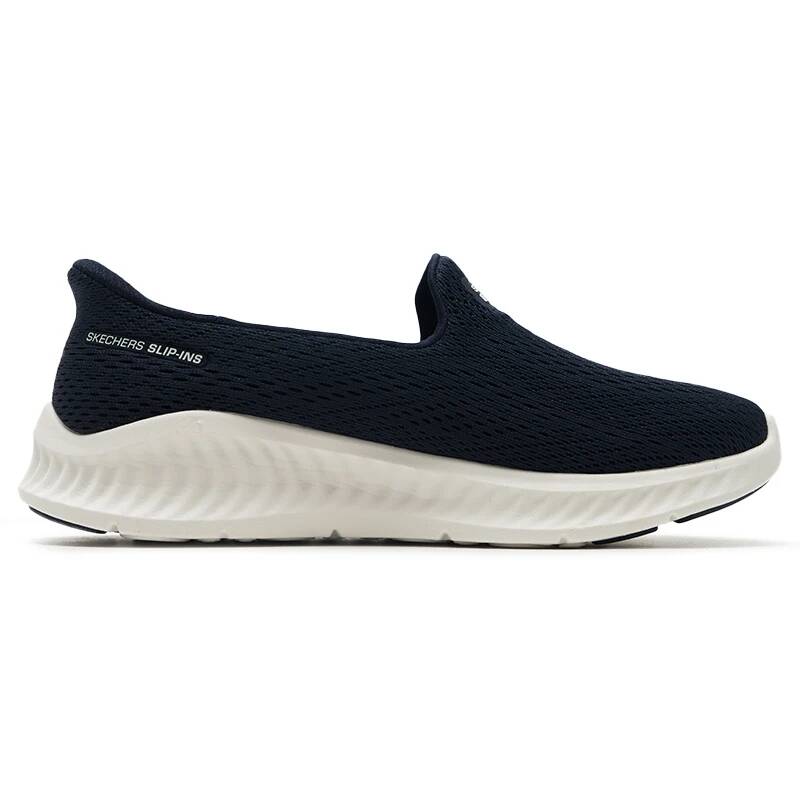 Skechers 125644-NVW Zapatillas - Knit Fabric Lace Up Sneakers reseña y precio